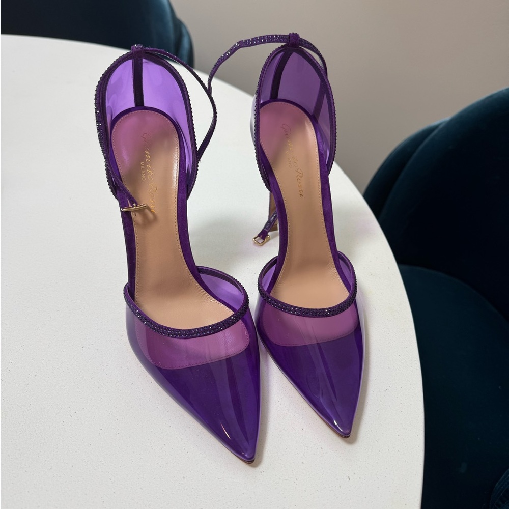 Gianvito Rossi Purple Stiletto Heels